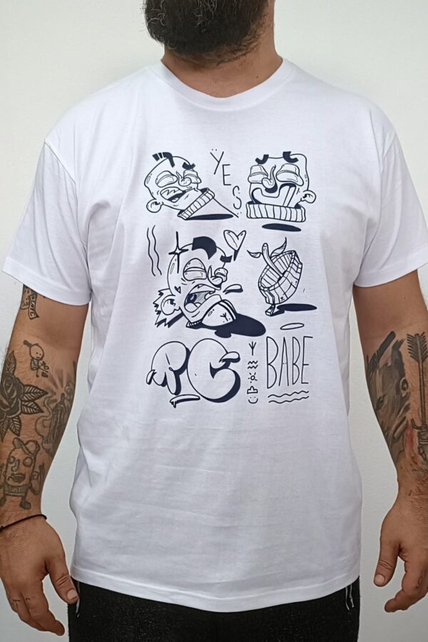 T-Shirt Yes Babe - Branca